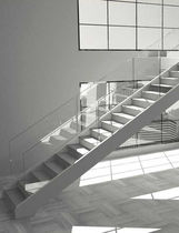 straight staircase with a lateral stringer SERIE C-RE EDILCO