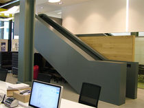 straight staircase with a lateral stringer for commercial buildings  Canal Engineering Ltd