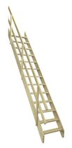 straight staircase with a lateral stringer (for small space) MSU  FAKRO