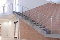straight staircase with a lateral stringer (metal frame and steps) ANDREA DORIA SPECIAL essegi scale