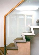 straight staircase with a lateral stringer (metal frame and wood steps) WATERFIELDS SS 383 SPIRAL Stairs