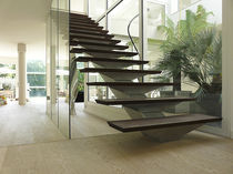 straight staircase with central stringer 60 Bliard Cr&eacute;ations