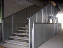 straight staircase with a lateral stringer for commercial buildings MARCONI MANAGEMENT CENTRE by Vincenzo Lega ALUSCALAE