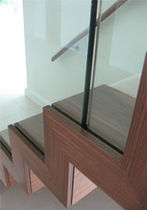 straight wood floating staircase HERTFORDSHIRE Flight Design