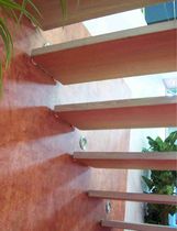 straight wood floating staircase MOD. 600 ML5 Interbau