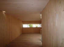structural glued wood panel: cross-laminated PANNEAUX HMS HMS Bausysteme