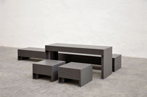 table and chair set for public spaces LEICHTGEWICHT Miramondo