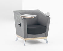 tablet armchair ACHELLA by Christopher Panichella Arcadia Contract