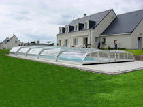 telescopic low pool enclosure OCEANIC LOW Alukov HZ
