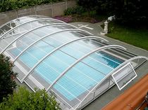 telescopic low pool enclosure BASIC A. DI ARCOBALENO