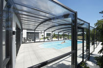 telescopic wall pool enclosure RIMINI PARADISO INTERNATIONAL