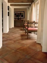 terracota look porcelain stoneware floor tile (FloorScore certified, low VOC emissions) TUSCAN CLAY Crossville