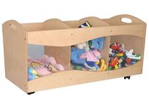 toy box with casters (unisex) SEE THRU BINS KidKraft