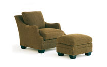 traditional armchair with footstool BELMONT by David Easton  Lee Jofa