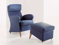 traditional armchair with footstool KENT Giulio Marelli