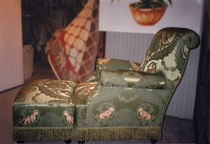 traditional armchair with footstool VITTORIO EMANUELE Atelier Caruso 1861
