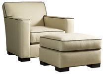 traditional armchair with footstool VOGUE HENREDON