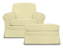 traditional armchair with footstool 8964-01  Fairfield Chair Co.
