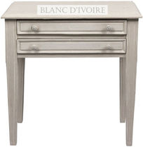 traditional bed-side table CARLO BLANC D'IVOIRE