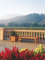 traditional bench in wood  Outdoor Comforts