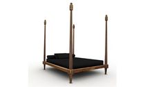 traditional canopy double bed FIORENZA Costantini Design
