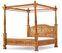traditional canopy double bed  Universal Greyhound Ltd.