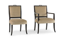 traditional chair GREEK KEY SIDE  Lee Jofa