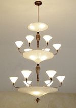 traditional chandelier RETICELLO 3 TIER  Studio Bel Vetro