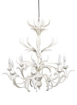 traditional chandelier (iron)  BLANC D'IVOIRE