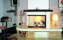 traditional corner fireplace (wood-burning closed hearth ) BOLZANO italiakalor