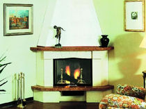 traditional corner fireplace (wood-burning closed hearth ) PRATO italiakalor