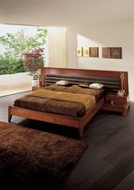 traditional double bed with integrated bed-side table AMARCORD FBL