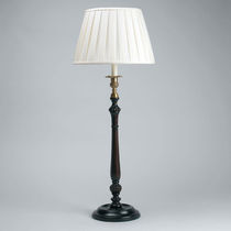 traditional fabric table lamp WOOD : KIDBROOKE CANDLESTICK VAUGHAN