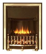 traditional fireplace (electric closed hearth) DORSET 2 BLACK BRASS Broseley Fires