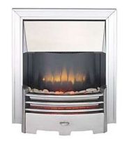 traditional fireplace (electric closed hearth) DORSET 2 STAINLESS STEEL Broseley Fires