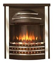 traditional fireplace (electric closed hearth) SICILIAN 2 BLACK CHROME Broseley Fires