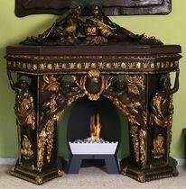traditional fireplace (wood-burning open hearth)  CONELY