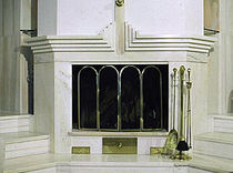 traditional fireplace (wood-burning closed hearth )  S&ouml;lker Marmor