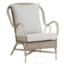 traditional garden armchair in resin wicker 1603 KOK MAISON