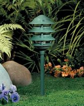 traditional garden lamp post LOUVERED BODY EL120/121 KIM Lighting