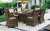 traditional garden round table EBONY SKY LINE DESIGN