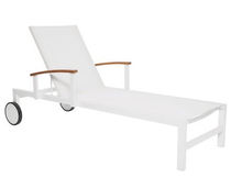 traditional garden sun lounger with casters RELAX KARE Design