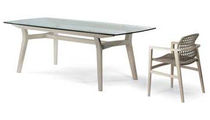 traditional glass table PATIO/TR FIX by Studio Hannes Wettestein Accademia