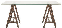 traditional glass writing desk HAMPSTEAD  Williams Sonoma Home