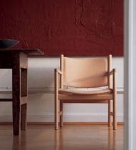 traditional leather armchair CH52 by Hans J. Wegner Carl Hansen & Son