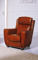 traditional leather armchair QUEBEC Poles Salotti