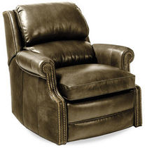 traditional leather armchair MARTIAL HANCOCK AND MOORE