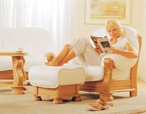traditional leather armchair with footstool PRELUDIO Kler