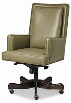 traditional leather office armchair AMATO HANCOCK AND MOORE