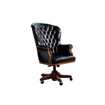 traditional leather office armchair PRESIDENT BERTO SALOTTI